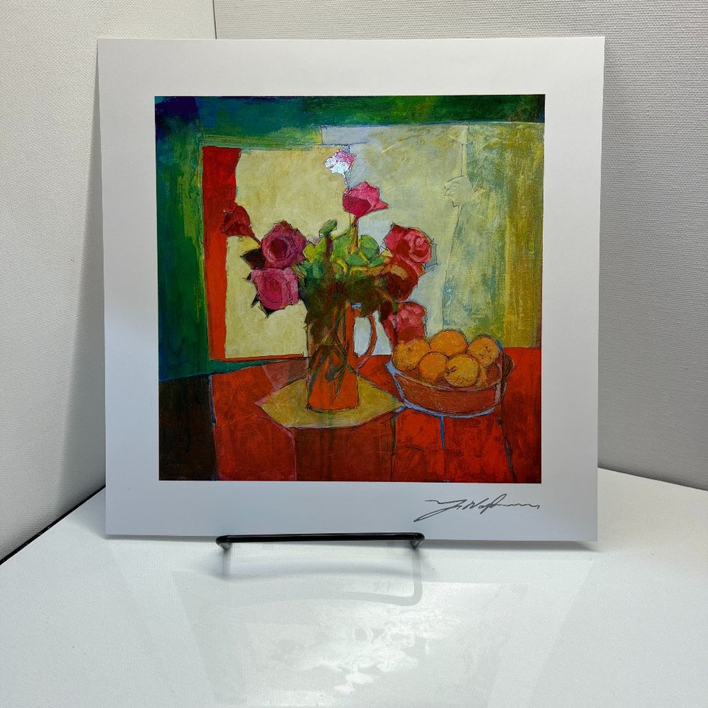 NWOT Yuval Wolfson Breakfast Table 2015 7" x 7", COA, Seriolithograph